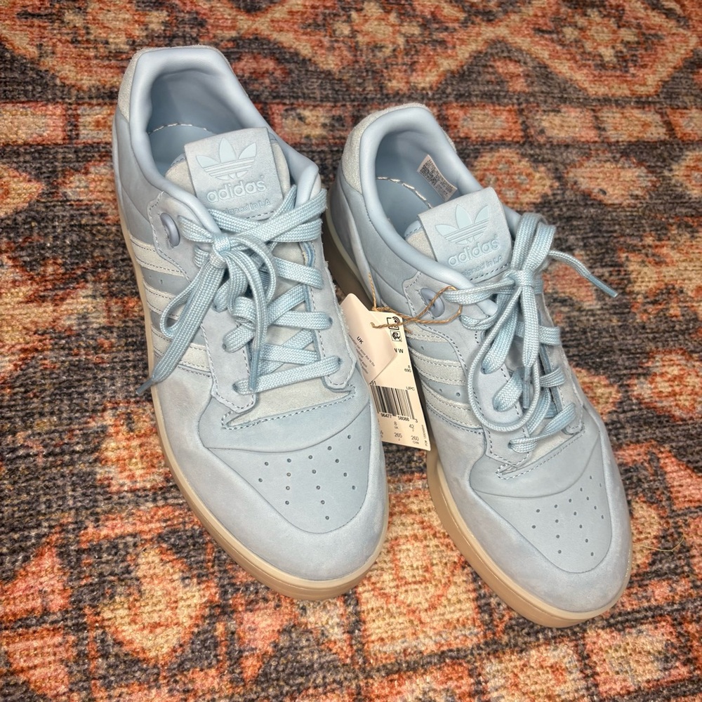 Adidas Light Blue Rivalry Lux Low W Sneakers women’s 9.5 NEW WITH TAGS - Picture 4 of 13
